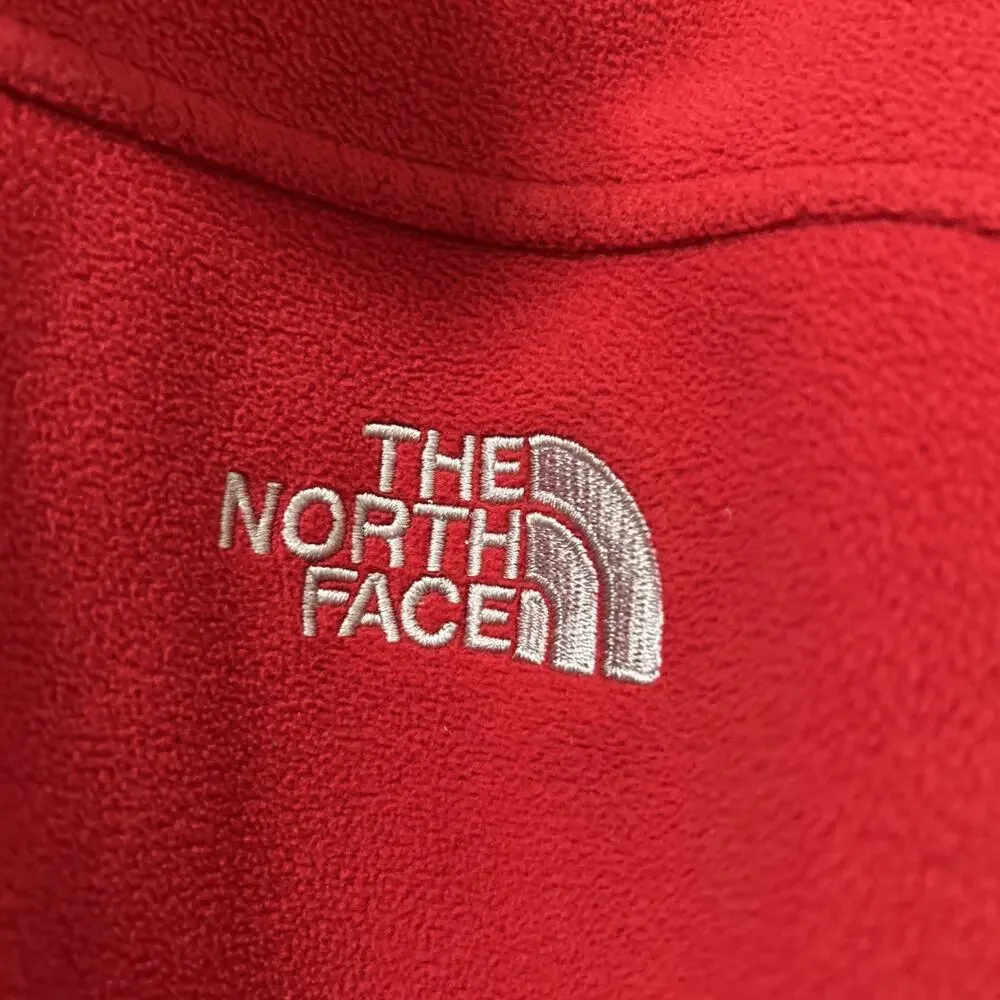 The North Face Men's Windwall Fleece Jacket, Red, Full Zip, Size Small